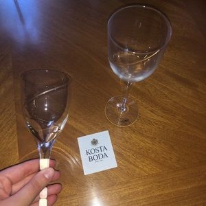 Kosta Boda small wine glasses
